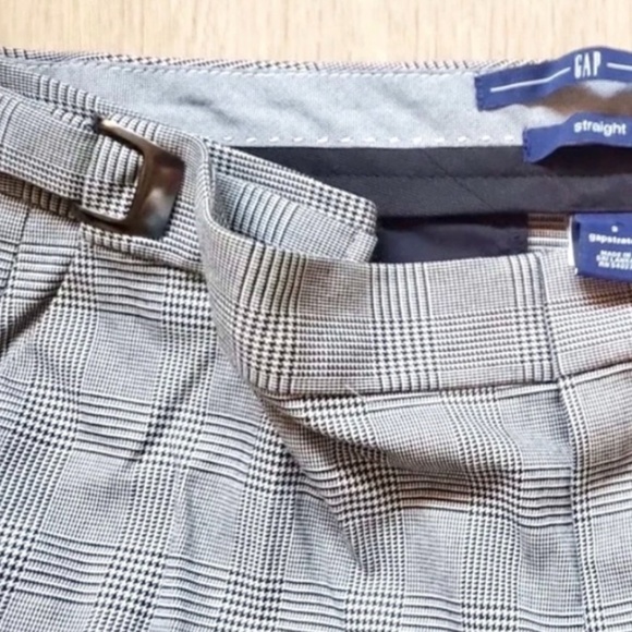 GAP Stretch Herringbone Black & White Pants Size 2, Rail Guide Adjustable… - Picture 5 of 7